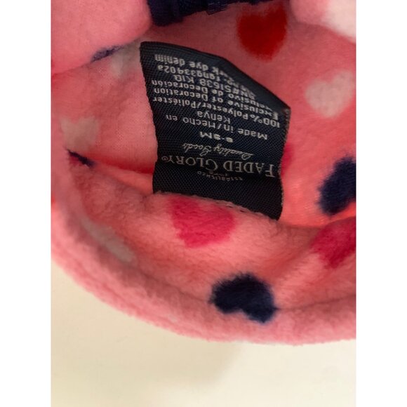 Vintage Faded Glory Girls Infant Baby Size 6 9 Months Full Zip Fleece Jacket ves - Picture 3 of 4